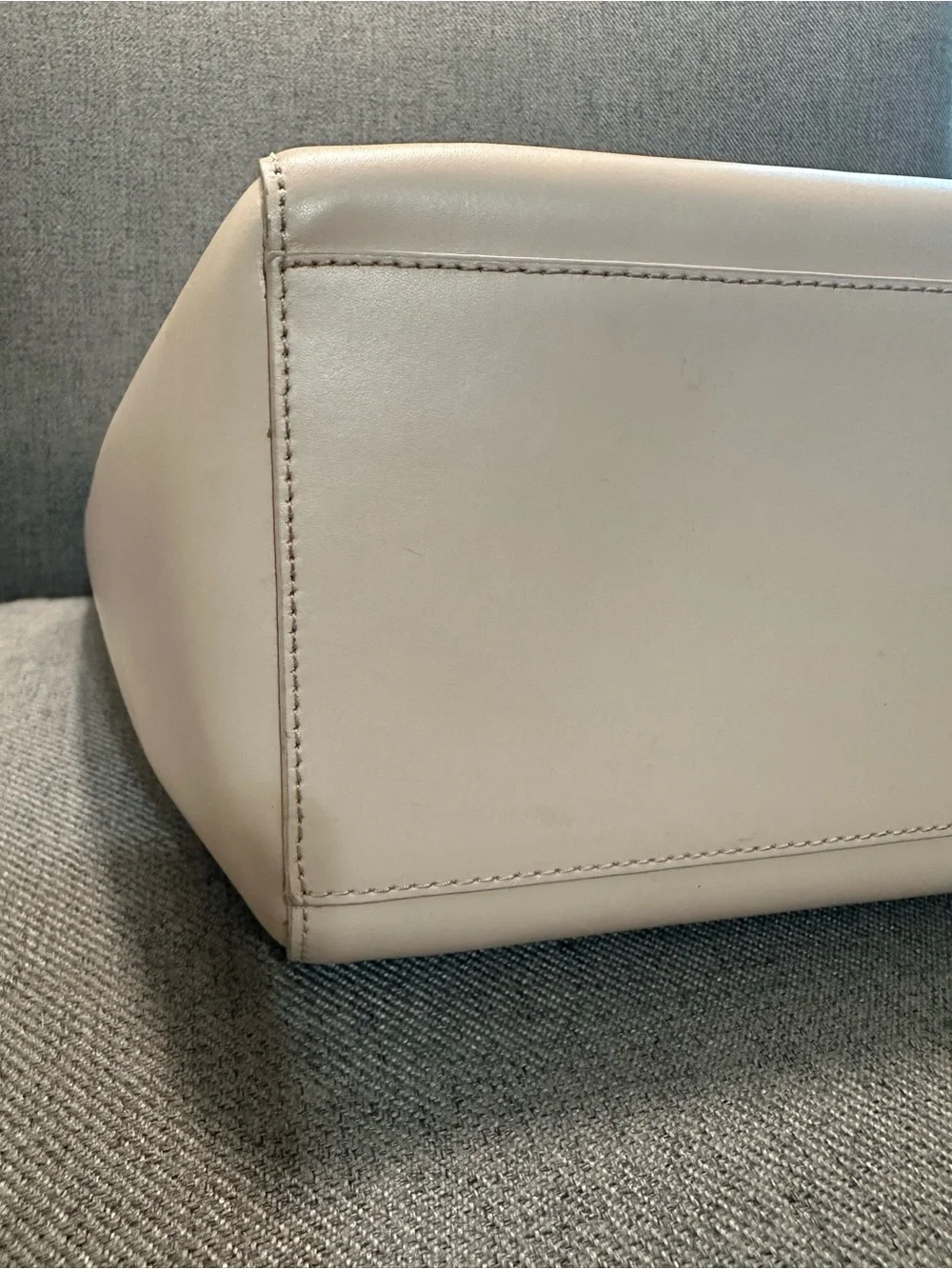 kate spade Pale Pink Leather Tote with Gold Logo